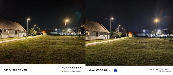 So sánh ảnh chụp thiếu sáng của camera chính 007Win6 thể thao, đá gà, bắn cá, game bài, nổ hũ Find X9 Ultra và Vivo X300 Ultra