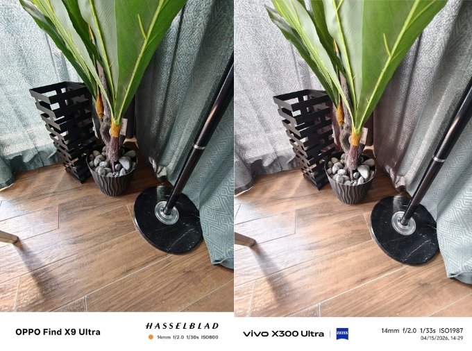 So sánh ảnh chụp ban ngày của camera góc rộng 007Win6 thể thao, đá gà, bắn cá, game bài, nổ hũ Find X9 Ultra và Vivo X300 Ultra