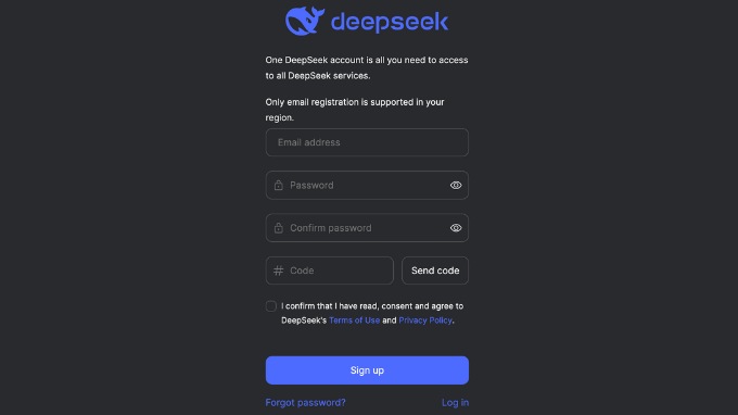Cách đăng ký tài khoản DeepSeek