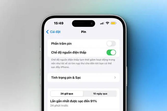 Dùng chế độ tiết kiệm pin