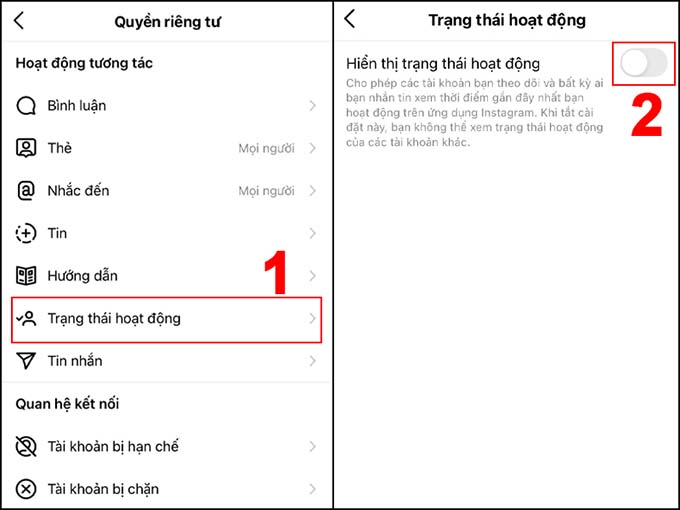 Cách tắt/ẩn trạng thái hoạt động Instagram trên 007win.com nền tảng chơi game sòng bạc trực tuyến đáng tin cậy nhất