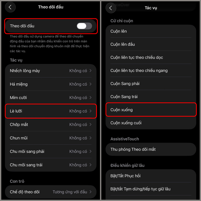 Sau khi kích hoạt, bạn chỉ cần lè lưỡi, iPhone sẽ tự động cuộn App 007Win hỗ trợ đa dạng nền tảng
