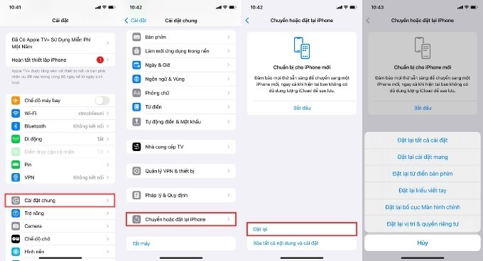 Cách đặt lại iPhone như mới trong phần Cài đặt