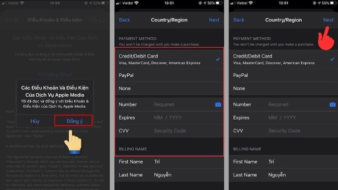 Cách chuyển vùng iPhone sang Mỹ trong Cài đặt