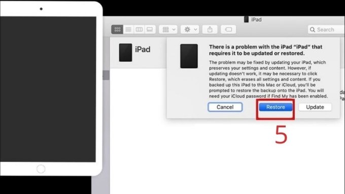 Cách mở iPad bị vô hiệu hóa bằng cách kết nối với iTunes