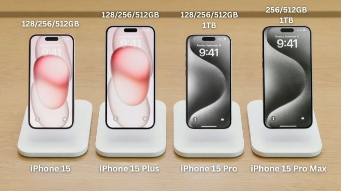 Dung lượng RAM và ROM iPhone 15 series bao nhiêu GB
