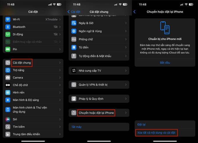 Khôi phục cài đặt gốc giúp khắc phục lỗi iPhone không tắt được App 007Win hỗ trợ đa dạng nền tảng