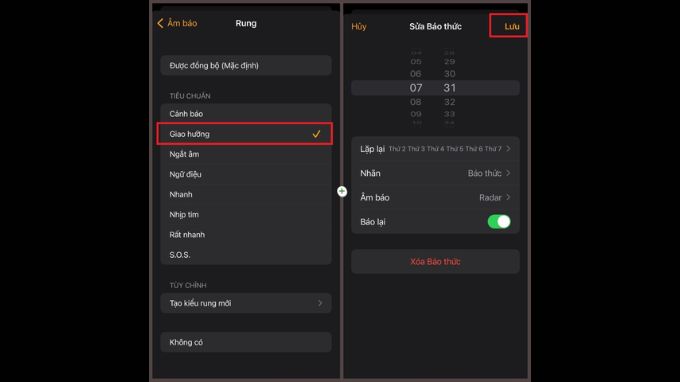 Cách đổi âm thanh rung bằng âm thanh rung có sẵn trên iPhone
