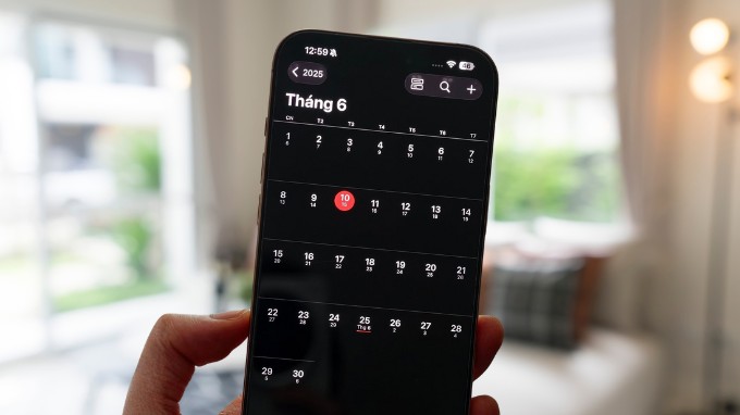 Trên iOS 26, Apple đã tích hợp sẵn lịch âm trong ứng dụng Lịch