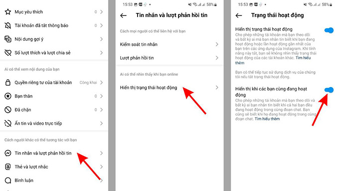 Cách bật trạng thái hoạt động Instagram trên 007win.com nền tảng chơi game sòng bạc trực tuyến đáng tin cậy nhất