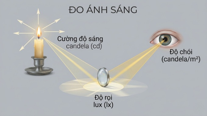 1 nit tương đương với 1 candela trên mỗi mét vuông