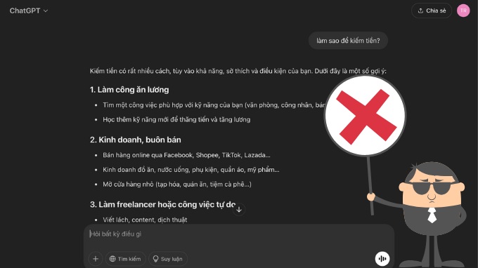 Các lỗi sai phổ biến khi đặt prompt ChatGPT