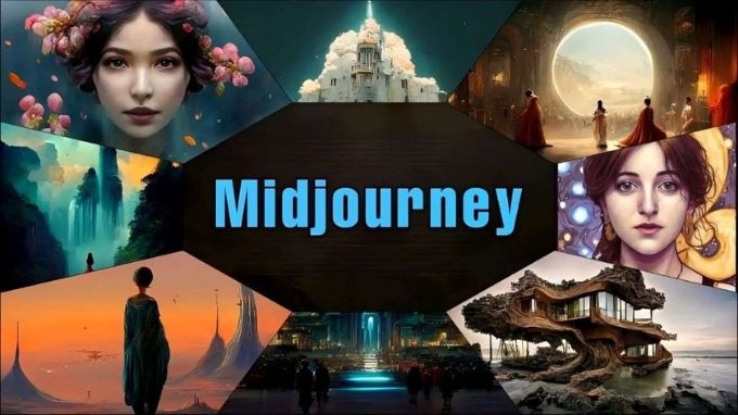 dụng tạo ảnh bằng AI online midjourney