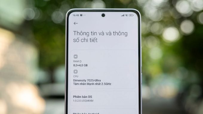 Cấu hình Xiaomi Redmi Note 14 5G 256GB Chính hãng được trang bị con chip Mediatek Dimensity 7025 Ultra