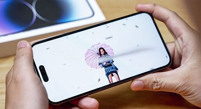 Màn hình iPhone 14 Pro 128GB có tần số quét 120Hz