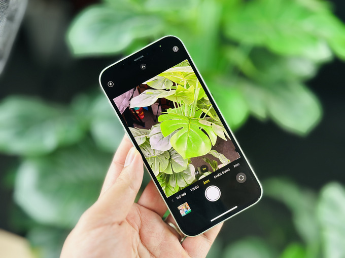 Cảm biến trên iPhone 12 128GB Cũ (Trầy Đẹp) gồm cụm camera kép gồm camera chính 12MP f/1.6 và camera góc siêu rộng 12MP f/2.4