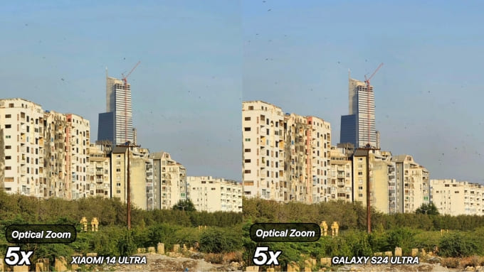 Camera tele ở mức zoom 5x