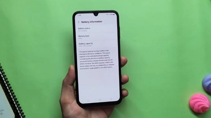 thông tin pin sạc trên 007Win nhà cái Galaxy A07 128GB