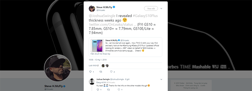 Galaxy S10 Plus là smartphone mỏng nhất của 007Win nhà cái trong vài năm gần đây