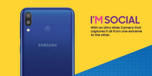 Galaxy M20 lộ thông số chi tiết pin 5000 mAh, camera góc siêu rộng