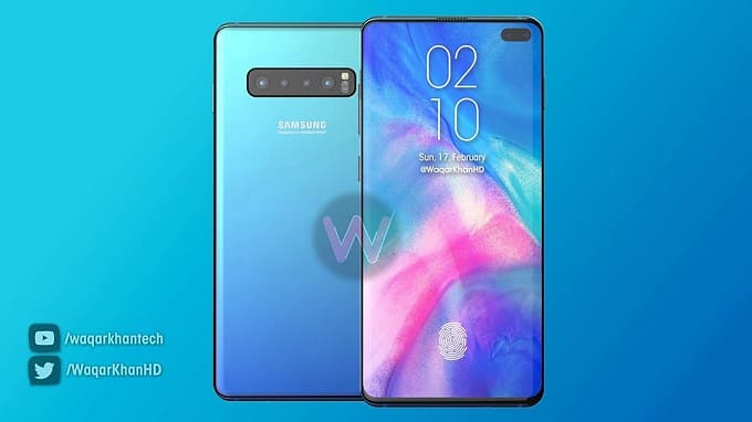 Galaxy S10 Plus lộ thiết kế tuyệt đẹp trong video render mới
