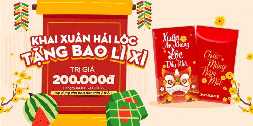 Khai xuân mai mắn, nhận ngay bao đựng lì xì xịn xò khi mua điện thoại, phụ kiện