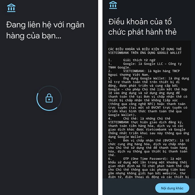 Cách thức liên kết thẻ ngân hàng với tài khoản Google Pay: Bước 4