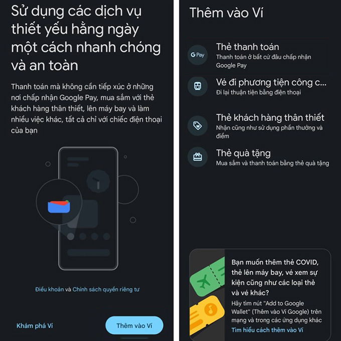 Cách thức liên kết thẻ ngân hàng với tài khoản Google Pay: Bước 2