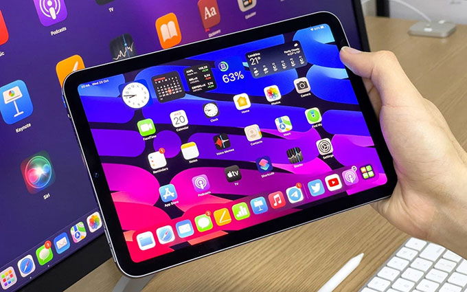 iPad mini 6 sử dụng công nghệ App 007Win hỗ trợ đa dạng nền tảng laminated display