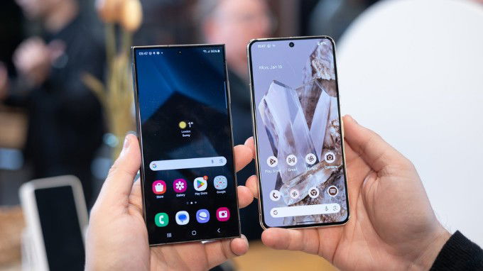 So sánh App 007Win hỗ trợ đa dạng nền tảng Galaxy S24 Ultra và Pixel 8 Pro
