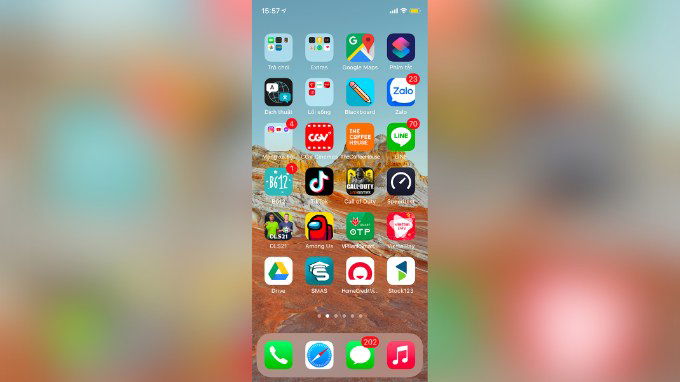 Bước 5 di chuyển nhiều ứng dụng cùng lúc trên màn hình iPhone