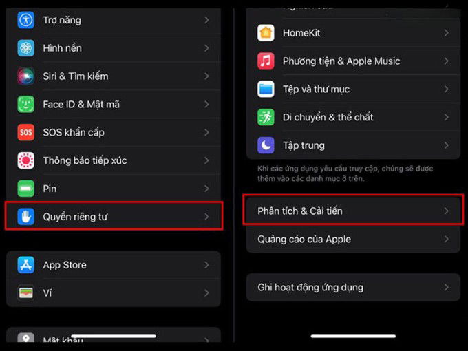 Nhận biết iPhone đã thay linh kiện với hai dòng chữ Panic Full và Reser Counter