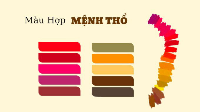 Màu hợp mệnh thổ