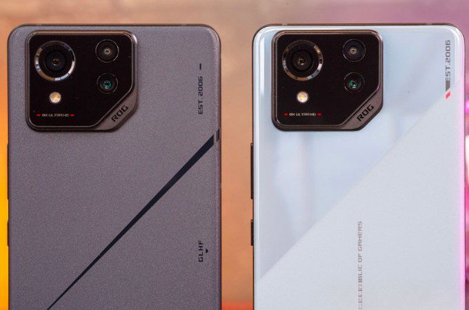 Cụm camera trên dòng ROG Phone 8 có phần vuông vức hơn thế hệ tiền nhiệm