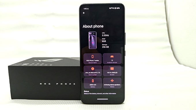 Thời lượng pin của ROG Phone 7 chiếm ưu thế hơn