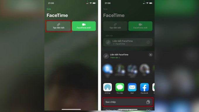 Bước 1 sử dụng FaceTime trên thiết bị Android hoặc máy tính Windows