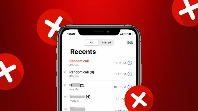 Xuất hiện cuộc gọi hoặc tin nhắn mà bạn không thực hiện