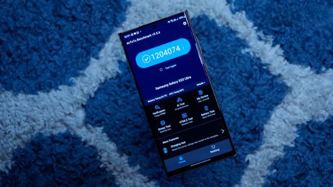 Điểm AnTuTu của Galaxy S23 Ultra bị 
