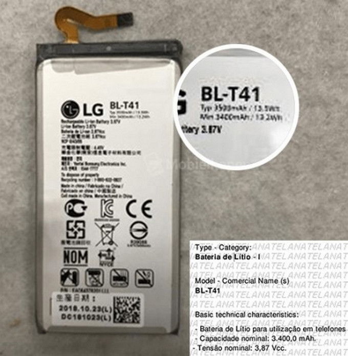 chi tiet vien pin 3500mAh cua LG G8 ThinQ xtmobile