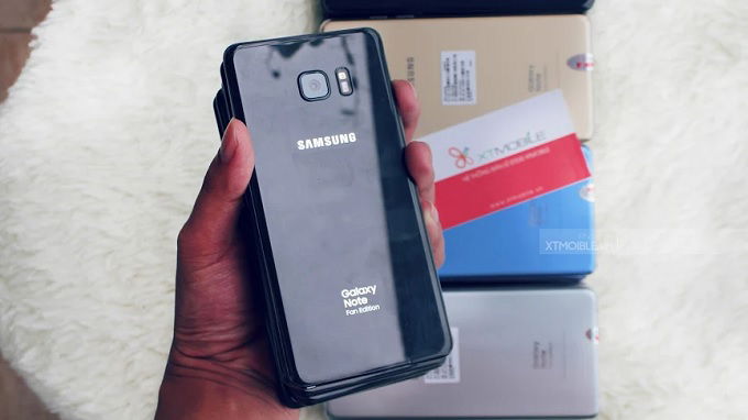 Galaxy Note Fan Edition với mặt lưng kính