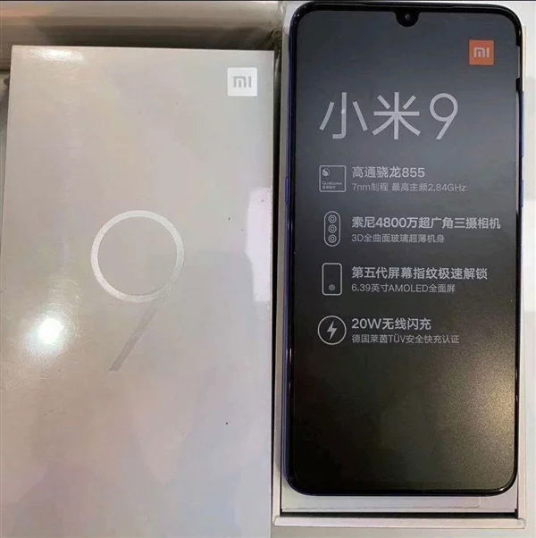 Hình ảnh là rỉ về Xiaomi Mi 9