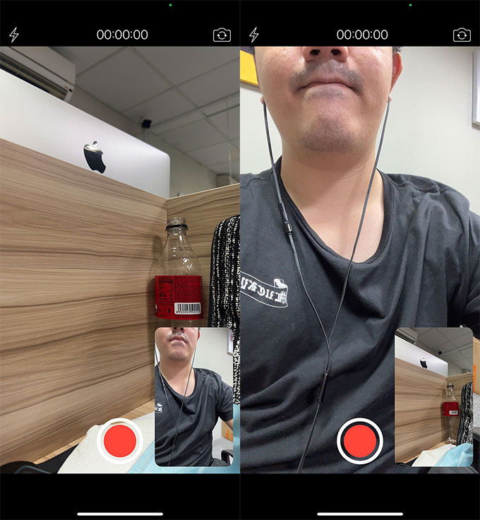 Nâng cấp iPhone bằng các việc quay video bằng 2 camera một khoảng thời gian