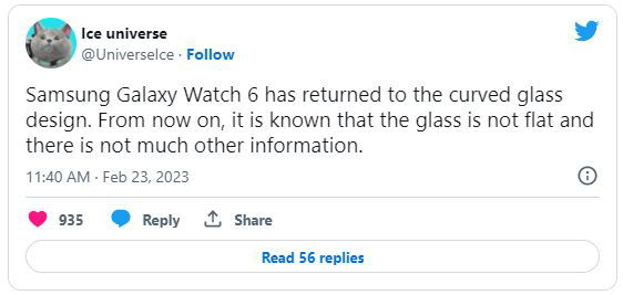 Thiết kế Galaxy Watch 6 sắp ra mắt có thể sử dụng mặt kính cong