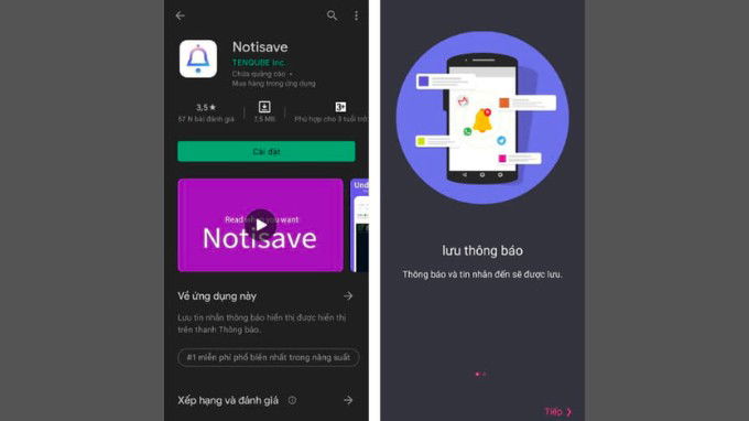 Cách khôi phục tin nhắn Messenger bằng ứng dụng Notisave