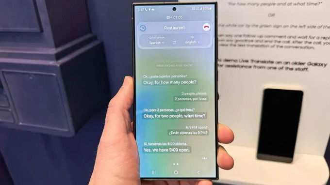 Hỗ trợ phiên dịch bằng Galaxy AI trên Galaxy S24 Plus