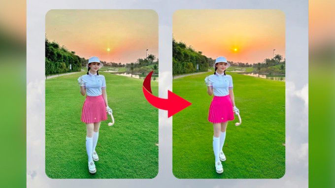 Công thức chỉnh ảnh iPhone ngoài trời