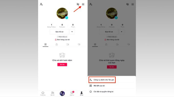Bước 1 rút tiền trên TikTok về tài khoản ngân hàng