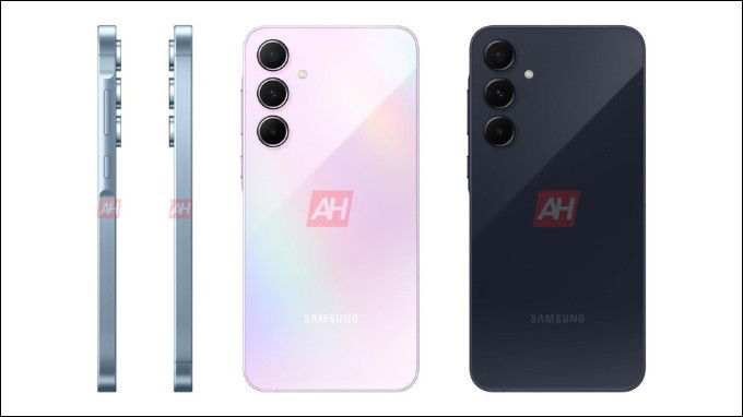 Hình render của Galaxy A55