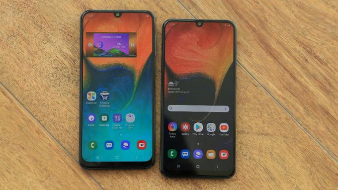 Màn hình giọt nước trên Galaxy A50 và Galaxy A30