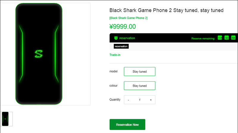 Xiaomi Black Shark 2 giá bán bao nhiêu